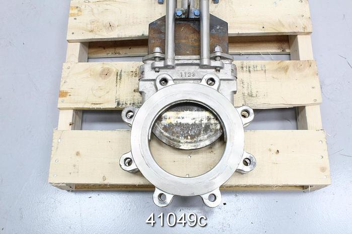 Used Trueline 8" Air Operated Knife Gate Valve #41049