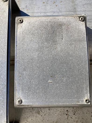 Used CGS approximately 75 gallon stainless steel vertical scrubber tank