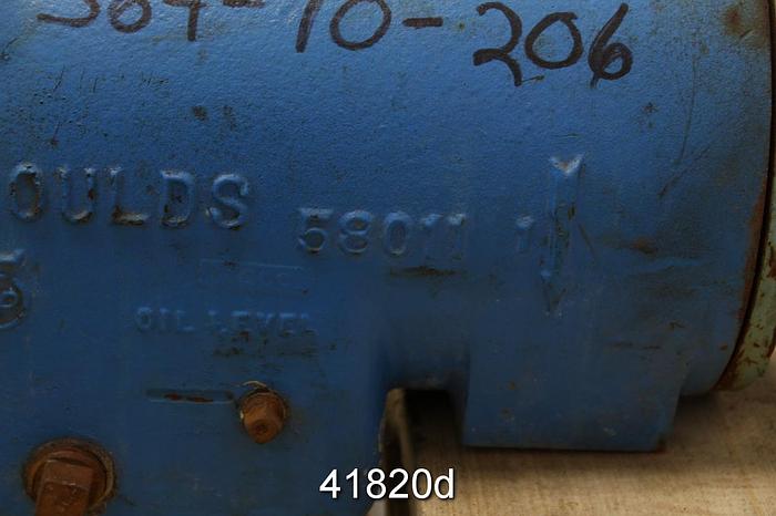 Used Goulds 3700M Pump Power End, Stainleess Steel 5-Vane 11.25" Impeller #41820