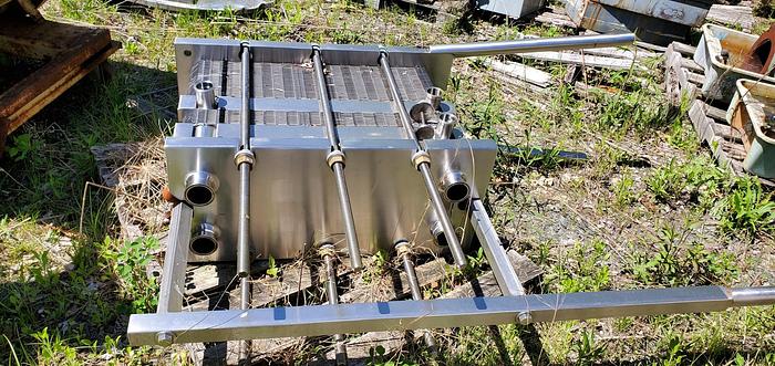 Used 97 SQ. FT. APV PLATE TYPE HEAT EXCHANGER – SANITARY S/S (#9519)