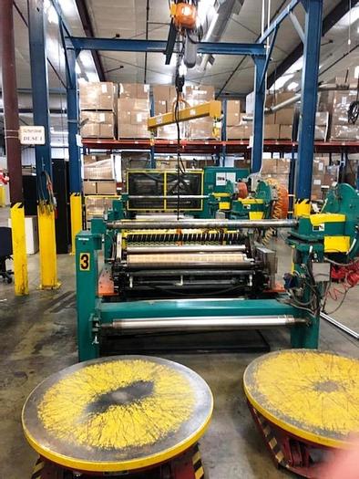 Used 54" Dusenbery 616MP 3 Ply Add Roll Slitter