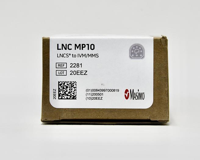 Masimo 2281 LNC MP10 SPO2 10' Extension Adapter Cable, Finger Sensor New, In-Stock