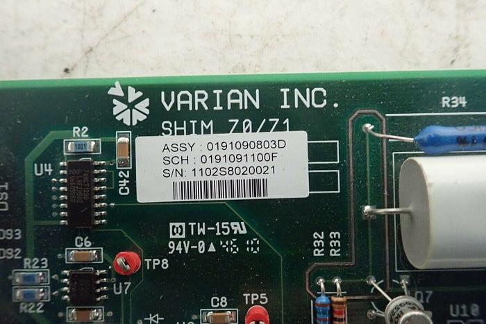 Used Varian 0191090903D 01-910909-03D Board Assembly 01-910909-03