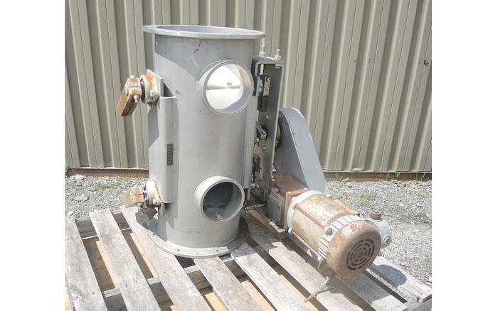 Used USED ROTARY AIR LOCK VALVE, SIZE: 12" DIAMETER, STAINLESS STEEL