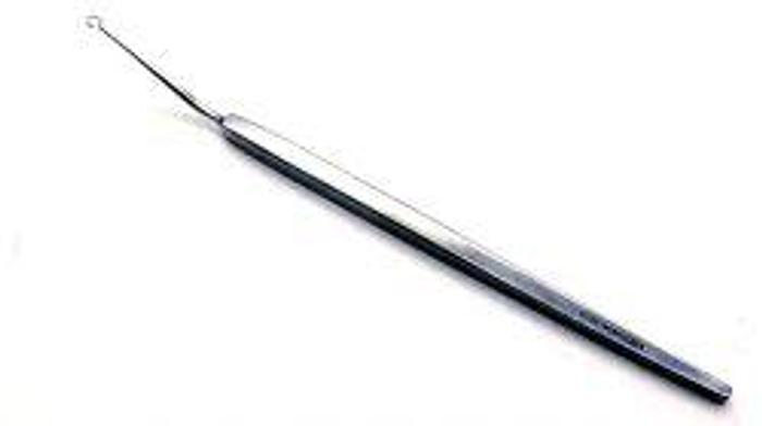 Used Ophthalmic Hook Iris Angular Half Circle Blunt 125mm (5ins)