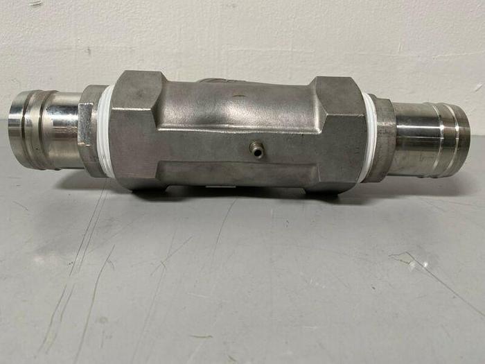 Used Stainless Steel Valve System w/ 1/8" & 2" Hose Fitting