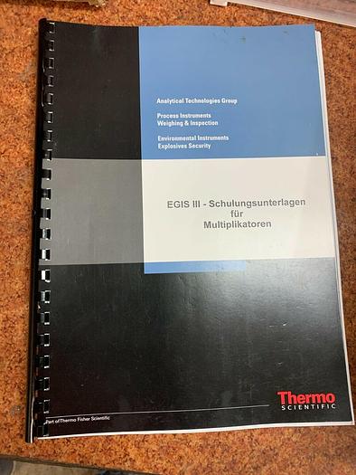 Used Thermo Fisher EGIS III , Explosives trace detection device