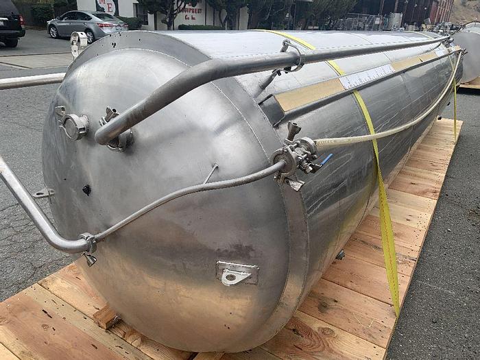 Used Tank, 1,175 Gallon, S/st, Jkt, Brite Tank, DT/DB, A #S743880