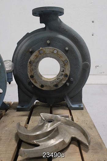 Used Goulds 3175 Pump, 4X6X18, Ss Casing, Ss Stuffing Box, Ss Suction Side Plate, Packing #23490