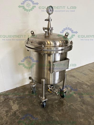 Used Steel Pro   T-2021 Stainless Steel 17 Gallon Vessel 14.9 PSIG w/ Valve & Gauge