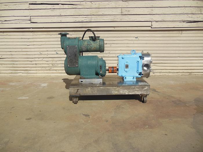 Used Pump, Positive, Waukesha, Mdl 130, S/st, 2 HP, 3" #S742564