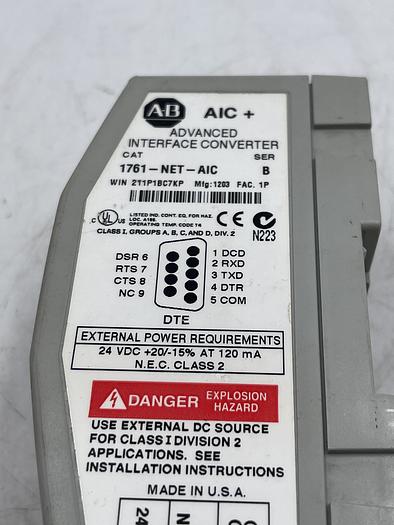 Used Allen-Bradley 1761-NET-AIC SER B