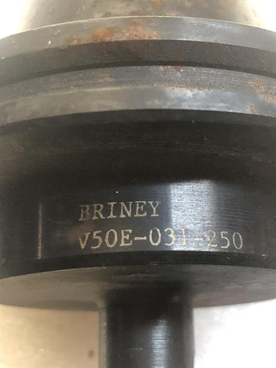 Used Briney V50E-031-250 CAT50 toolholder arbor USA