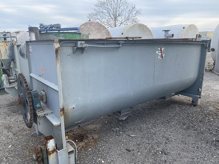 Used Used Marion Mixer approximately 100 cubic feet carbon steel Paddle Mixer