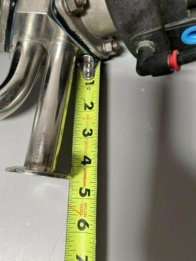 Used 2 ITT Sherotec 90PSI Stainless Steel Valves w/ 2 Position Monitor 3/4" Sanitary