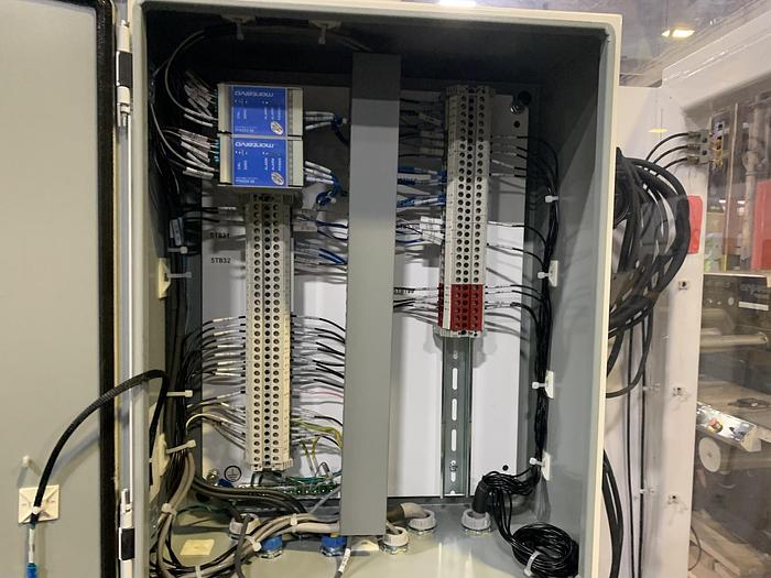 Used 18" WIDE WEBEX MODEL 1251 DUPLEX REWINDER W SIMCO ION BLOWER AND COGNEX CAMERA