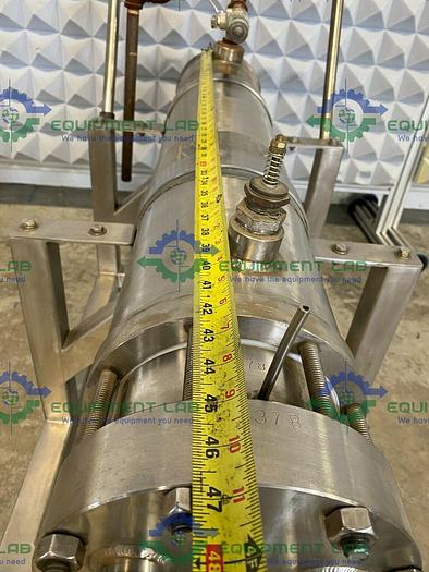 Used Enerquip  Sanitary Stainless Steel Shell and Tube Heat Exchanger on Rolling Cart