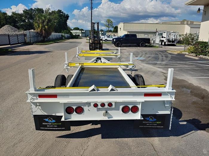 Used 2008 CFS TA EB Extendable 40k lb 40ft Pole Trailer - 80082
