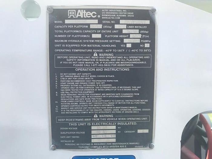 Used 2009 International 4300 Altec LRV-56 61ft Forestry Bucket Truck - C05185