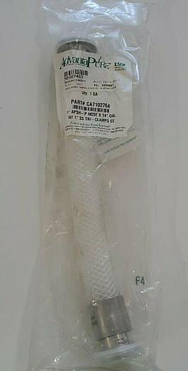 *NEW* AdvantaPure CA7102764 1" APSH-P HOSE 14" OAL W/ 1" SS TRI-CLAMPS EE