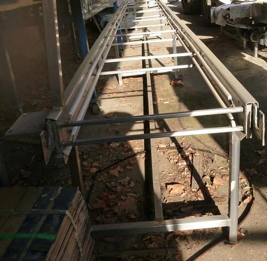 Used Conveyor, Belt, 24" x 20', S/st, Wire Mesh, Frame Only #S743773