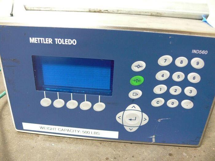 Used Mettler Toledo IND560 Harsh 500lb Scale Terminal w/ 30" x 38" Platform + Ramps