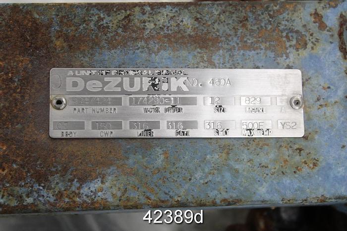 Used Dezurik 12" Hand Operated V-Port Valve #42389