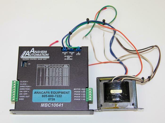 Used Anaheim Automation MBC10641 Motor Stepper Driver W/ AA2295 B Transformer (8728)W