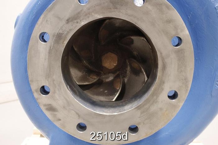 Used Goulds 3196 Goulds 3196, 6X8X15, Stainless Steel Casing, Stainless Steel Impeller, 6 Vane Impeller, 12" Diameter Impeller,  Stainless Steel Stuffing Box, Packing, Xlt Power End #25105