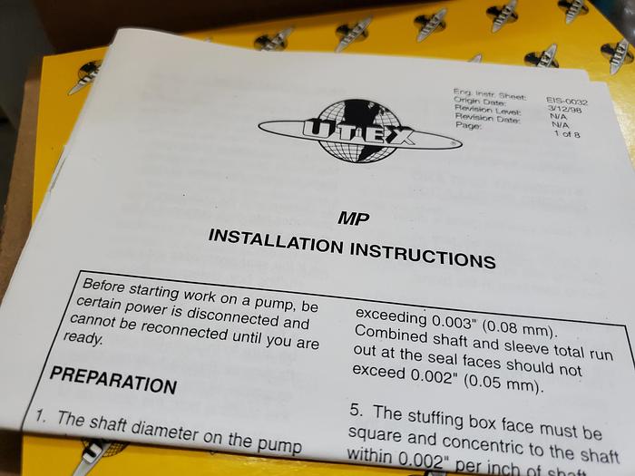 UTEX R20620 3" MP 5300-01-0300-03 New Rotating Unit