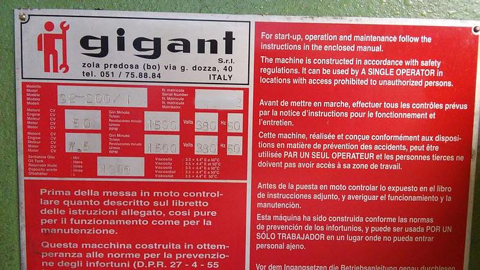 Used 1997 Gigant G2-200/1