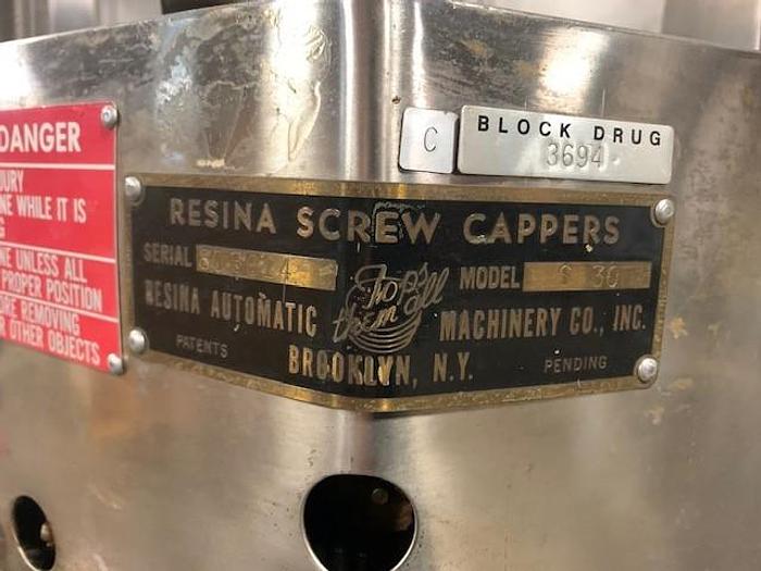 Used Resina Single Head Screw Capper Model S-30