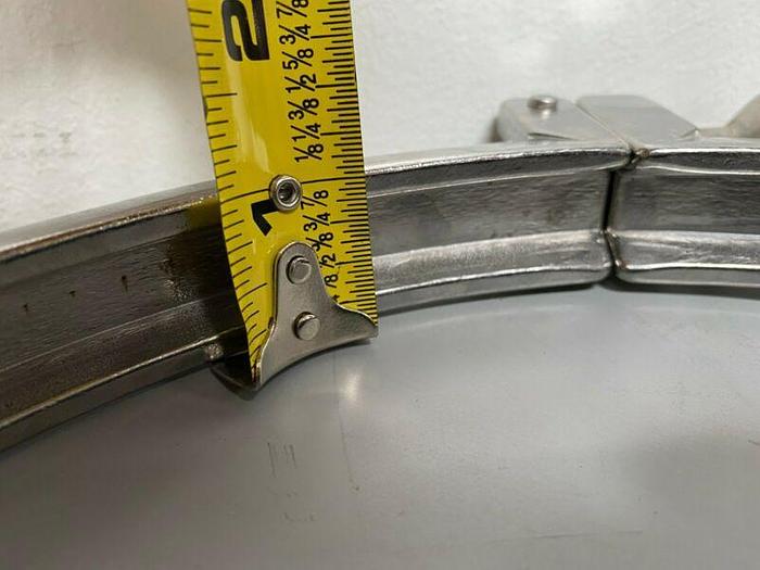 Used Double-Pin Heavy Duty Stainless Steel 10" Clamps