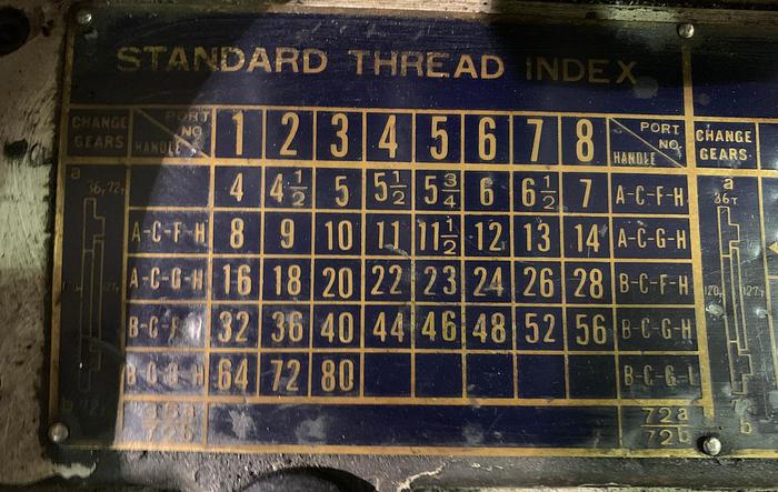 Used YAM MODEL 2000G 17" X 80" ENGINE LATHE