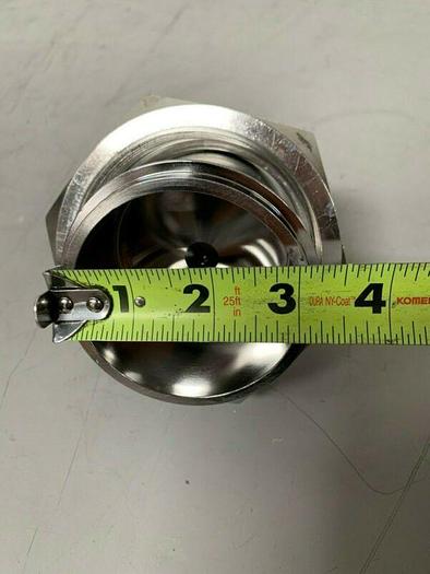 Used Stainless Steel Sample Valve w/ 1/2" to 4" Threaded Fitting