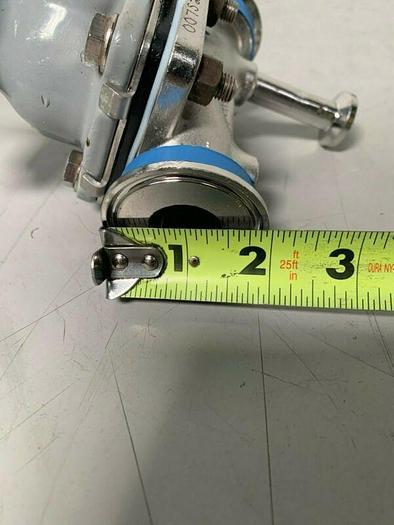 Used ITT Pure-Flo Diaphragm Valve w/ 1" & 1/2" Sanitary Fittings