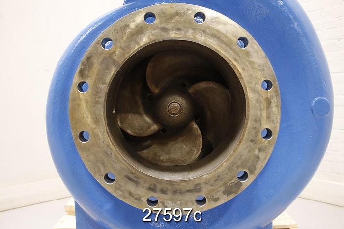 Used Goulds 3175 Goulds 3175 L, 12X14X22, 4 Vane Impeller, 20" Impeller Diameter, Stainless Steel Impeller, Stainless Steel Casing, Stainless Steel Stuffing Box, Stainless Steel Suction Side Plate, Dynamic Seal. #27597