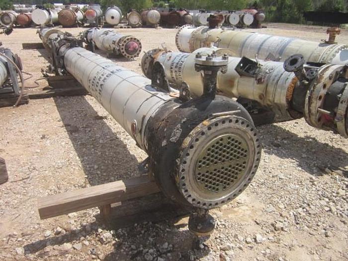 Used Used Southern Heat Exchanger approximately 300 sq ft 304L vertical shell and tube heat exchanger.