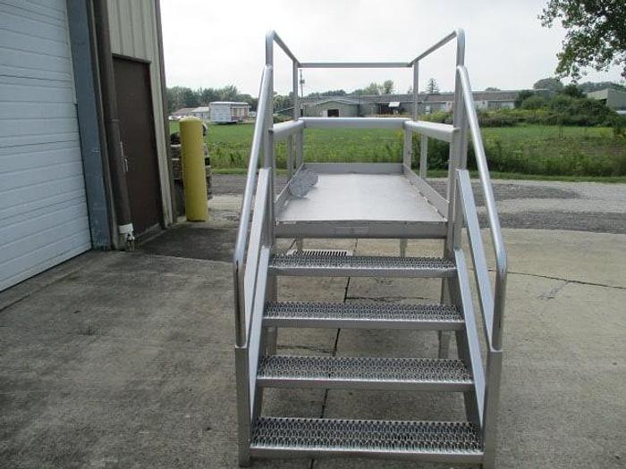 Used Work Platform, Stainless Steel; 39"W x 7' 6"L