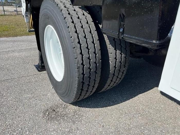Used 2007 INTERNATIONAL 7400 65FT FLATBED BUCKET TRUCK W/ MATERIAL HANDLER