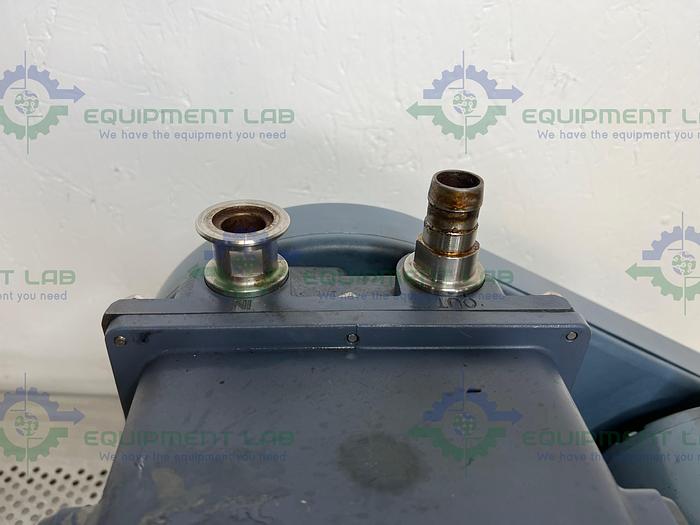 Used Welch  1402 DuoSeal Belt-Driven Rotary Vane Vacuum Pump 115/230V
