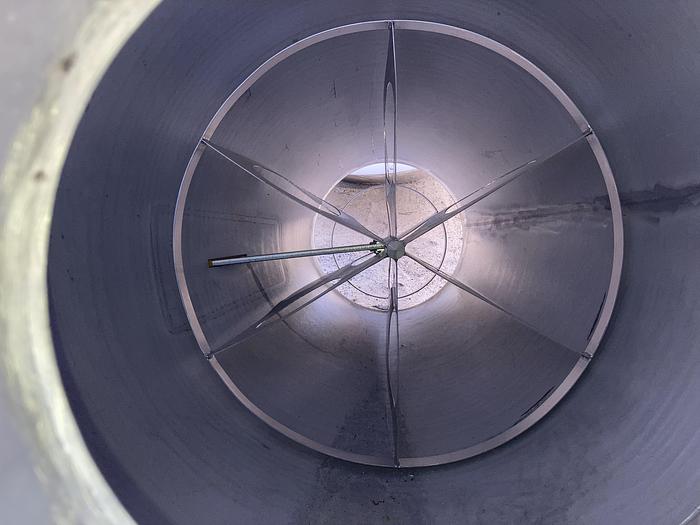 Used Used approximately 220 gallon stainless steel vertical tank