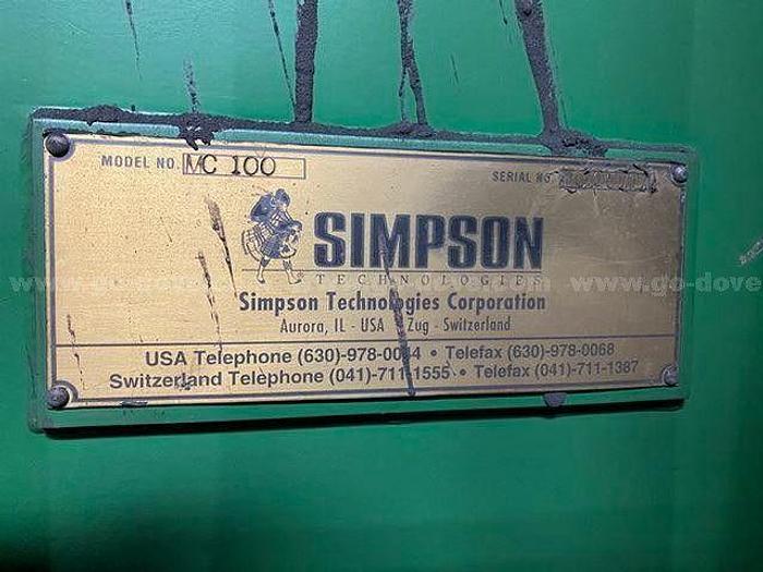 Used SIMPSON  MC100 SAND COOLER