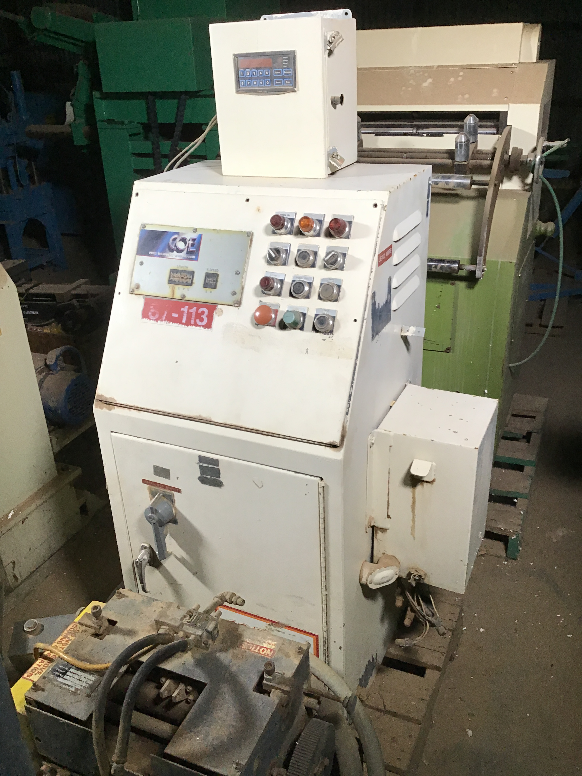 Used C.O.E. 12 In. x 12 Ga. Servo Feeder