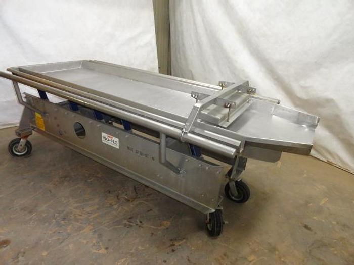 Used Key Technologies Vibratory Conveyor; 24" x 8', Md#412868