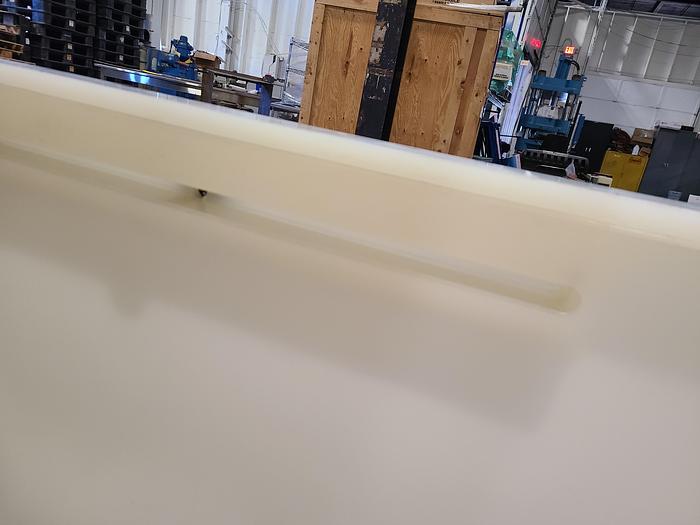 Used Polypro Tank Counter Flow Rinse side and bottom support 70" x 28" x 29" Removable Partition - LARRY PLEASE CHECK DEMENTIONS