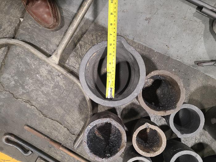 Used Speedy Melt Gas Fired Metal Foundry Melting Furnace Loaded with