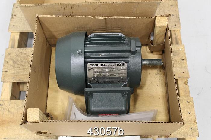 Unused Toshiba A/C 1 Hp Motor, 1750 Rpm, 460 Volts #43057