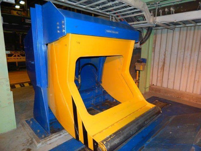 Used 150" VOITH SULZER ROLL WRAPPER 40 RPH 60" MAX DIAMETER