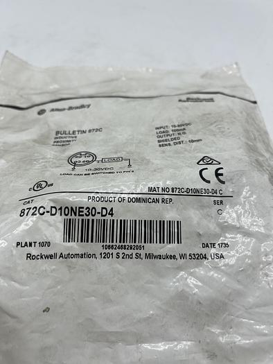 AB ALLEN BRADLEY 872C-D10NE30-D4